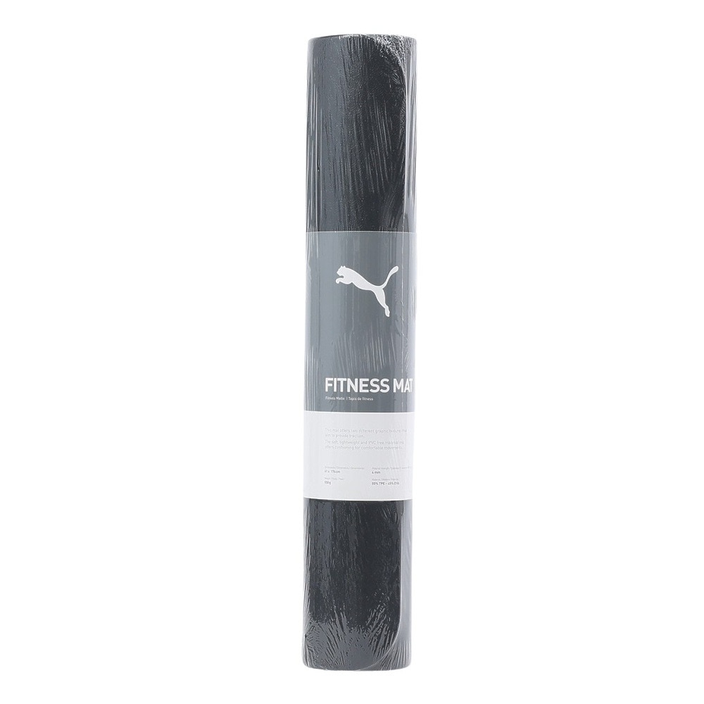 プーマ（PUMA）（メンズ、レディース）フィットネス マット 黒 4mm厚 61cm×176cm 05420001 ヨガ エクササイズ トレーニング
