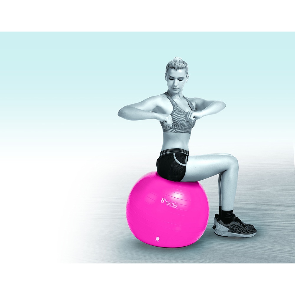 バランスボール 体幹 バランス エクササイズ インナーマッスル ジムボール 55cm ピンク フィットネス 耐荷重0kg ウィッテム スーパースポーツゼビオ