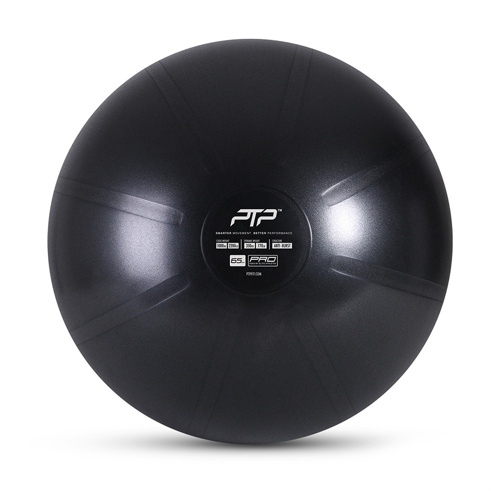 PTP（PTP）（メンズ、レディース）バランスボール コアボール 65cm ONYX BLACK ブラック ダイエット