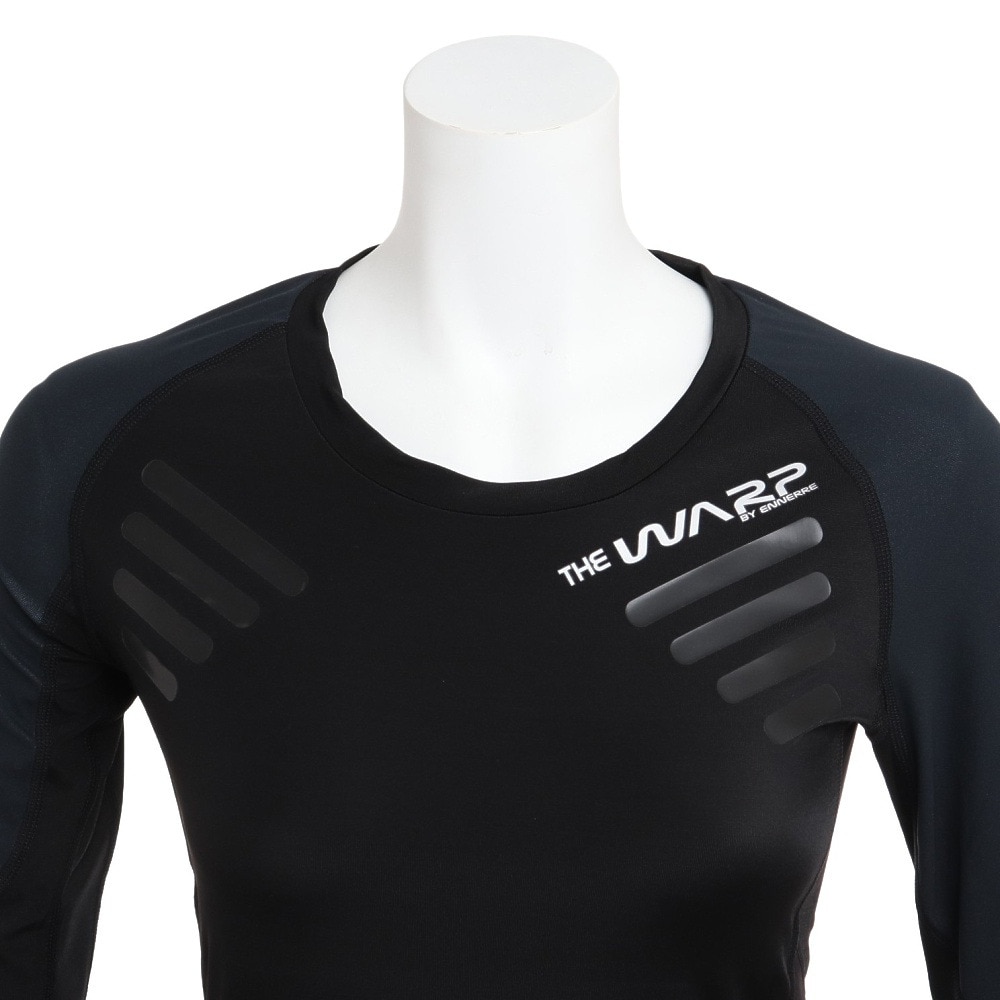 ザ・ワープ・バイ・エネーレ（The Warp By Ennerre）（レディース）マッスルメーカー 1.5 コンプレッションウェア 3/4スリーブ WB38HT03 BLK オンライン価格