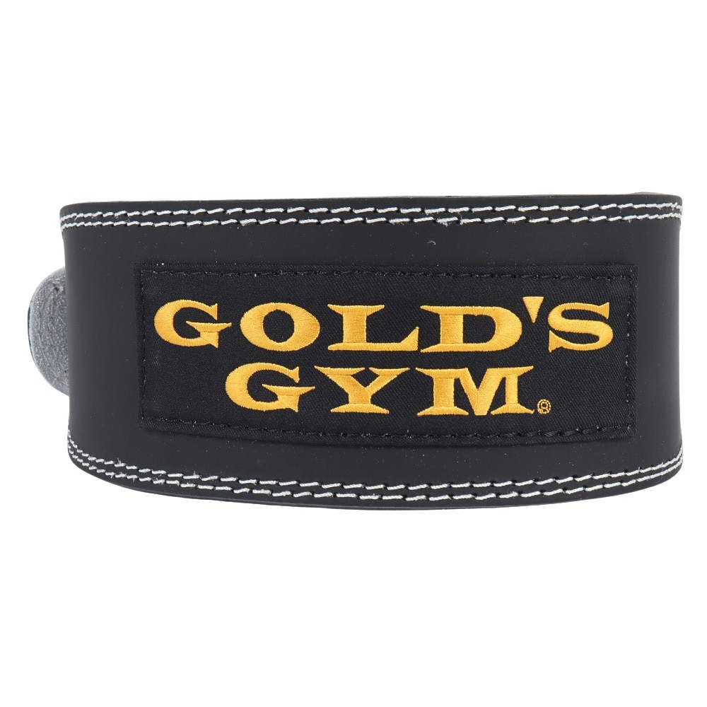 ゴールドジム（GOLD'S GYM）（メンズ、レディース）トレーニングレザーベルト G3368 BK