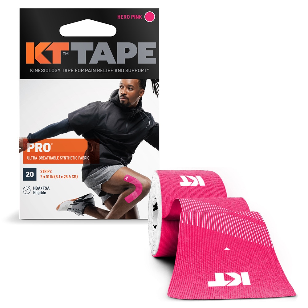 キネシオロジテーププロ（KT TAPE PRO）（メンズ、レディース、キッズ）KTテープ PRO20 ヒーローピンク  20枚入 KTPR20/HP