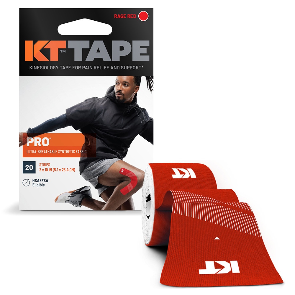 キネシオロジテーププロ（KT TAPE PRO）（メンズ、レディース、キッズ）KTテープ PRO20 レイジレッド  20枚入 KTPR20/RR