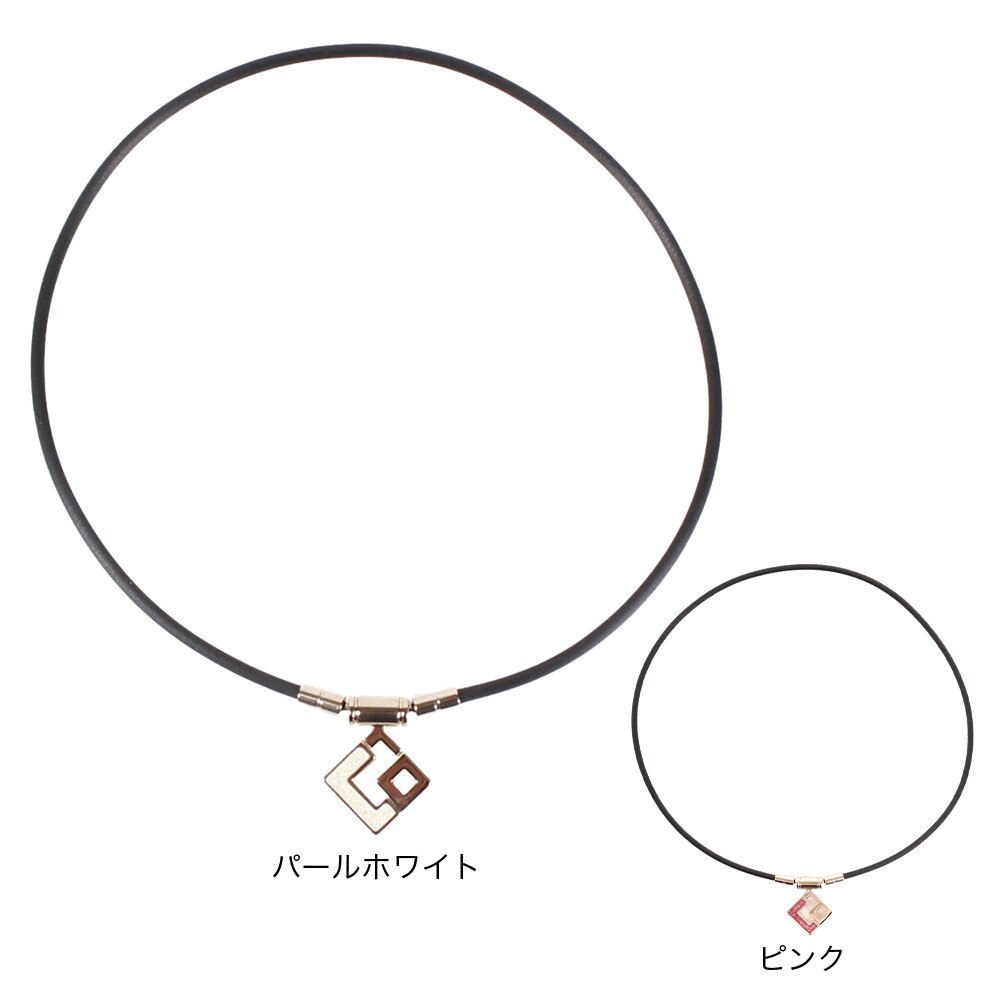 コラントッテ（Colantotte）（メンズ、レディース）ネックレス スリム TAO AURA mini ABAPR62 シャンパンゴールド×ホワイトラメ