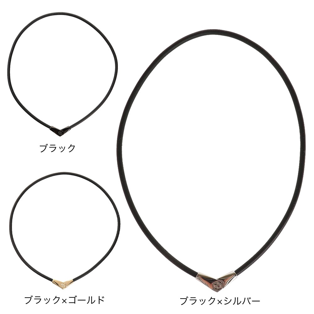 コラントッテ（Colantotte）（メンズ、レディース）ネックレス オルト ABARA52 (ブラック×ゴールド) 磁気ネックレス