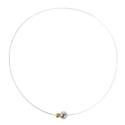 ファイテン（PHITEN）（レディース）RAKUWA ネックレス EXTREME ミラーボールツイン シルバー/ゴールド 40cm 0223TG905051