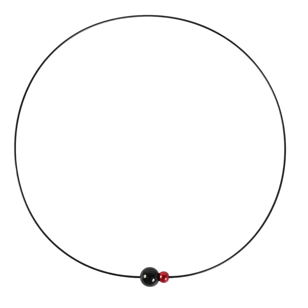 ファイテン（PHITEN）（レディース）RAKUWA ネックレス EXTREME ミラーボールツイン ブラック/レッド 45cm 0223TG905152