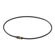 ファイテン（PHITEN）（メンズ、レディース）RAKUWA磁気ネックレス ローレット 50cm ブラック/ゴールド 0223TG898153