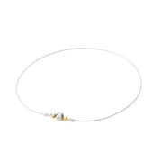 (メンズ、レディース)RAKUWAネックレスワイヤー ミラーボール SL GD 50cm 0224TG929053