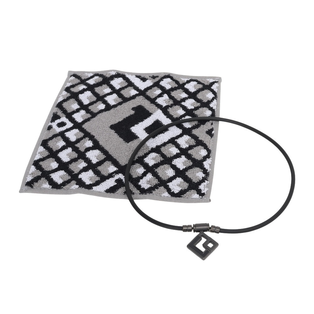 コラントッテ（Colantotte）（メンズ、レディース）チタンネックレス アウラプレミアムボックス マットブラック オリジナルハンカチ付き DAAAY20