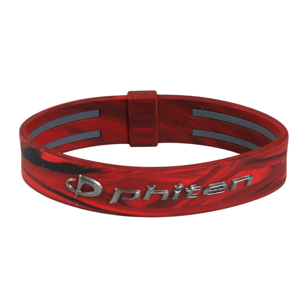 ファイテン（PHITEN）（メンズ、レディース）RAKUWA ブレスレット EXTREME マーブル レッド 17cm 0323TG913025