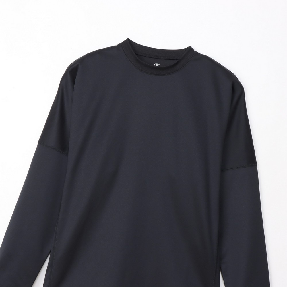 チャンピオン（CHAMPION）（メンズ、レディース）リカバリーウェア RECOVERY 長袖 Tシャツ 黒 S-LLサイズ C3-CS490 090 ロンT 一般医療機器 ルームウェア