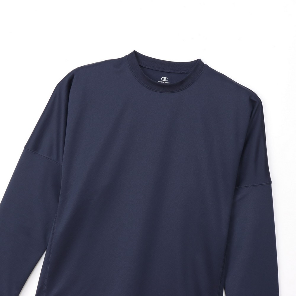 チャンピオン（CHAMPION）（メンズ、レディース）リカバリーウェア RECOVERY 長袖 Tシャツ 紺 S-LLサイズ C3-CS490 370 ロンT 一般医療機器 ルームウェア