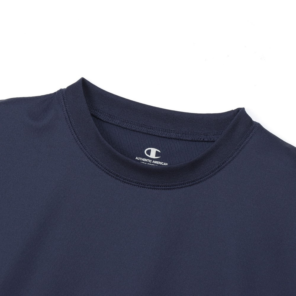 チャンピオン（CHAMPION）（メンズ、レディース）リカバリーウェア RECOVERY 長袖 Tシャツ 紺 S-LLサイズ C3-CS490 370 ロンT 一般医療機器 ルームウェア