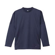 (メンズ、レディース)リカバリーウェア RECOVERY 長袖 Tシャツ 紺 S-LLサイズ C3-CS490 370 ロンT 一般医療機器 ルームウェア