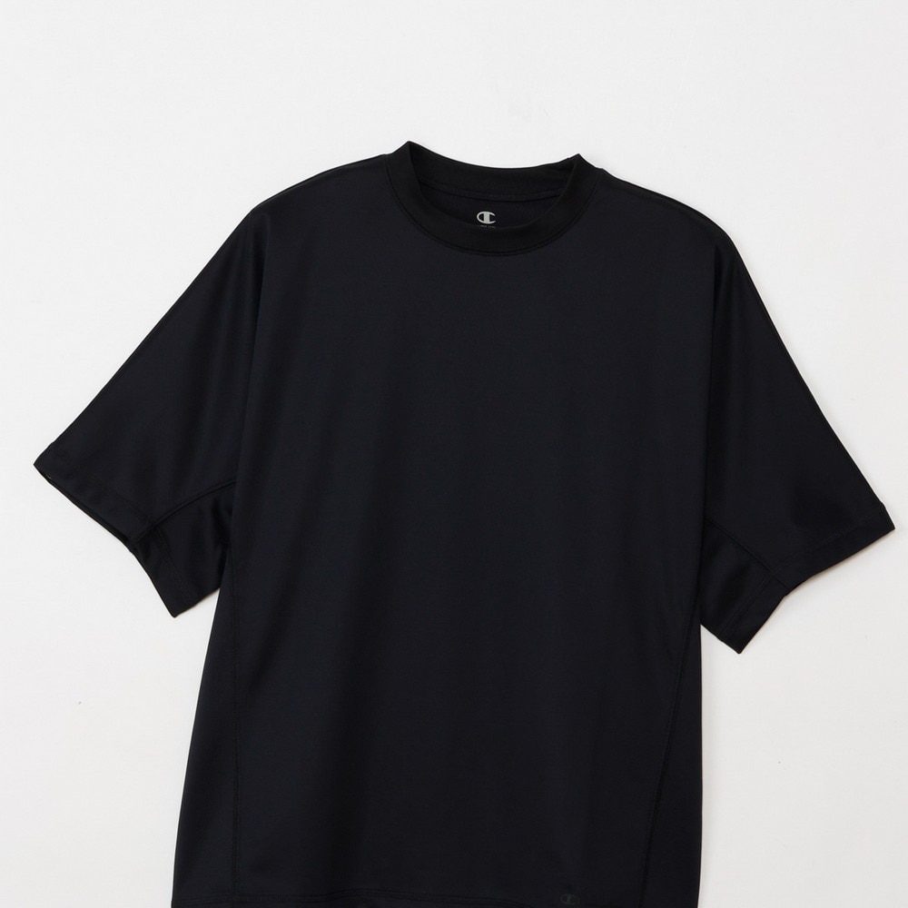 チャンピオン（CHAMPION）（メンズ、レディース）リカバリーウェア RECOVERY 半袖 Tシャツ 黒 S-LLサイズ C3-CS390 090 一般医療機器 ルームウェア