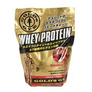 ゴールドジム（GOLD'S GYM）（メンズ、レディース）ホエイプロテイン ホエイペプチド ストロベリー風味 1500g F5615 計量スプーン付 サプリメント