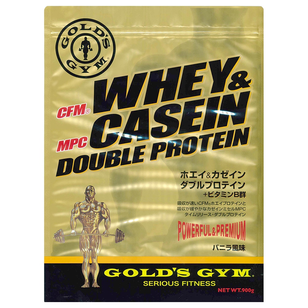 ゴールドジム ホエイ&カゼイン ダブルプロテイン+ビタミンB群 バニラ風味