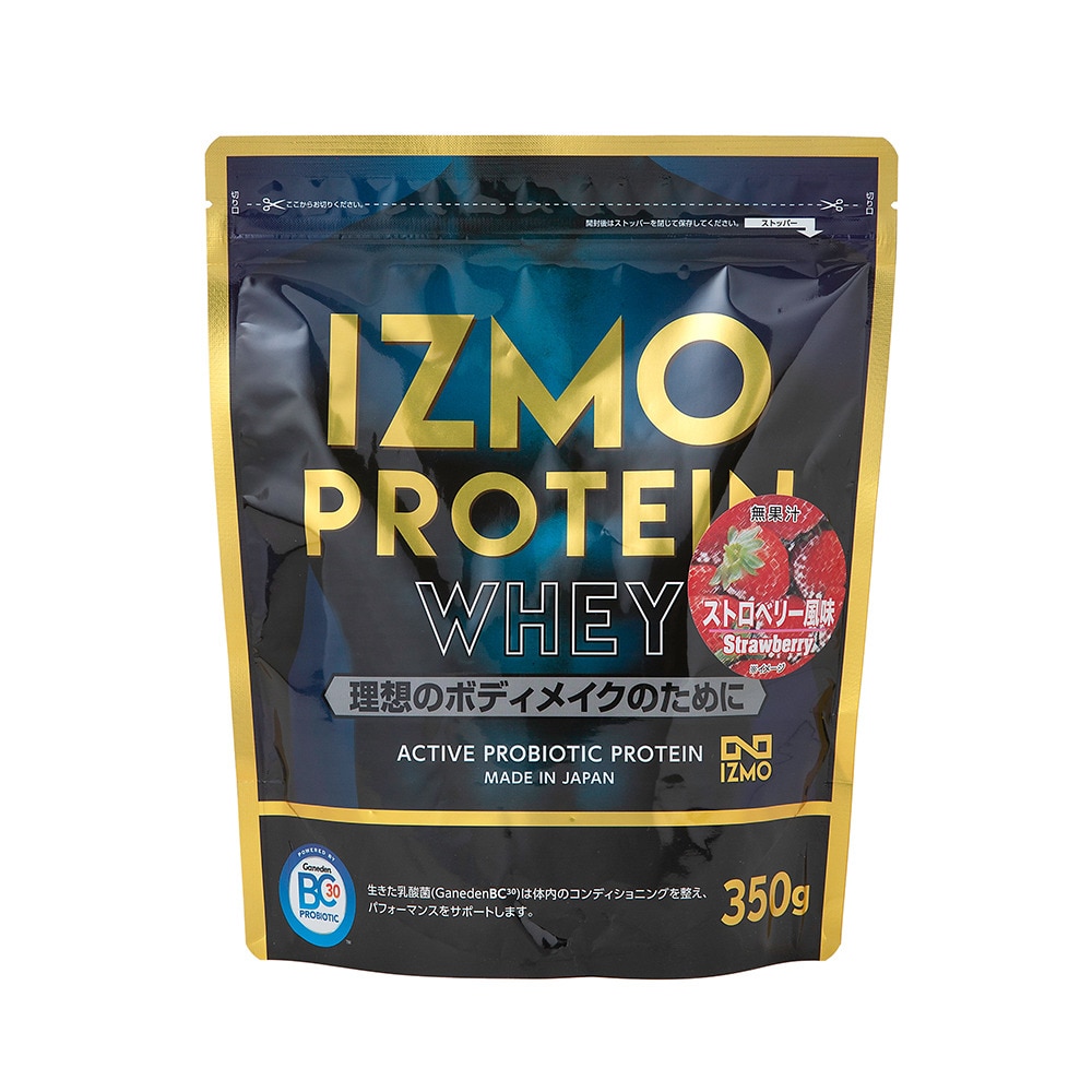 イズモ（IZMO）（メンズ、レディース）プロテイン ホエイ100 乳酸菌配合 マルチビタミン配合 ストロベリー風味 350g 約18食入 |  スポーツ用品はスーパースポーツゼビオ