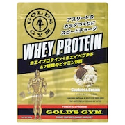 ゴールドジム（GOLD'S GYM）（メンズ、レディース）ホエイプロテイン ホエイペプチド 7種類のビタミンB群 クッキー&クリーム風味 360g F5836 計量スプーン付