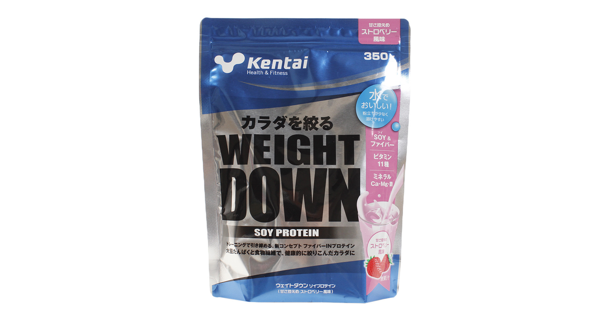 ウェイトダウン ソイプロテイン ストロベリー風味 350g K1142 健康体力 スーパースポーツゼビオ