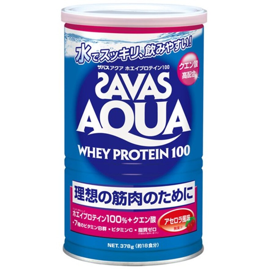 アクアホエイプロテイン100 アセロラ風味 2632434 378g 約18食入