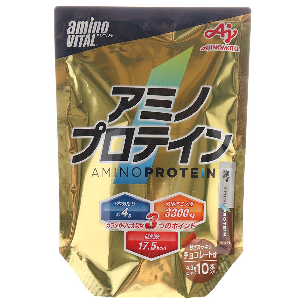  アミノプロテイン チョコ味 10本入 43g BCAA オンライン価格