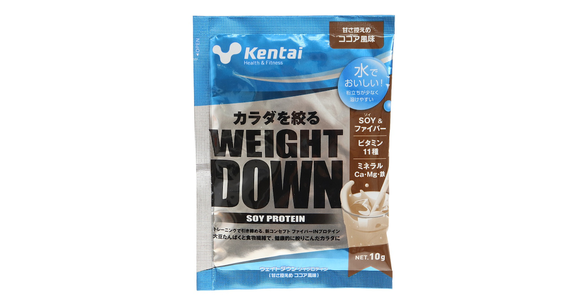 ケンタイ（Kentai）（メンズ、レディース）ウェイトダウン ソイプロテイン ココア風味 10g 約1食入 K1540 ファイバーイン ビタミン  ミネラル | スポーツ用品はスーパースポーツゼビオ