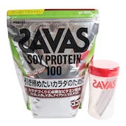 ザバス（SAVAS）（メンズ、レディース）ココア味 900g 約32食入 ソイプロテイン100 シェイカー 1つ付き 2600013
