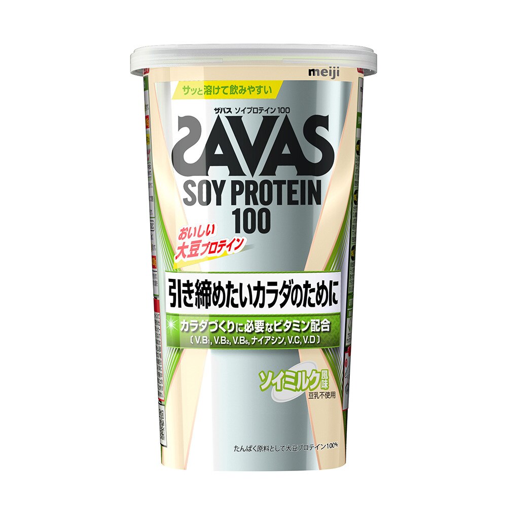 ザバス（SAVAS）（メンズ、レディース）ソイミルク風味+224g 約8回分 ...