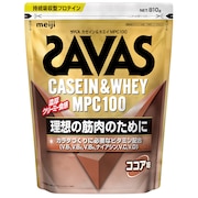 ザバス（SAVAS）（メンズ、レディース）カゼイン&ホエイ MPC100 ココア味 810g 約27回分 4種のビタミンB群 ビタミンC ビタミンD配合 2631561