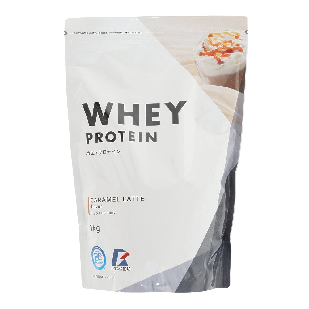 ファイティングロード Co., Ltd（FIGHTING ROAD CO.,LTD）（メンズ、レディース）ホエイプロテイン キャラメルラテ風味 1kg BCAA グルタミン 乳酸菌