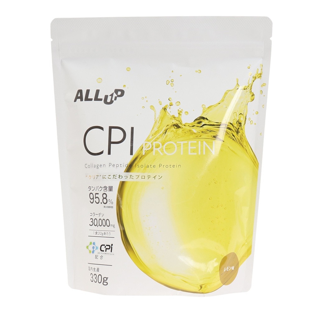 ALL UP（ALL UP）（メンズ、レディース）CPI プロテイン レモン味 330g  GWM22TK010 コラーゲンペプチド クエン酸