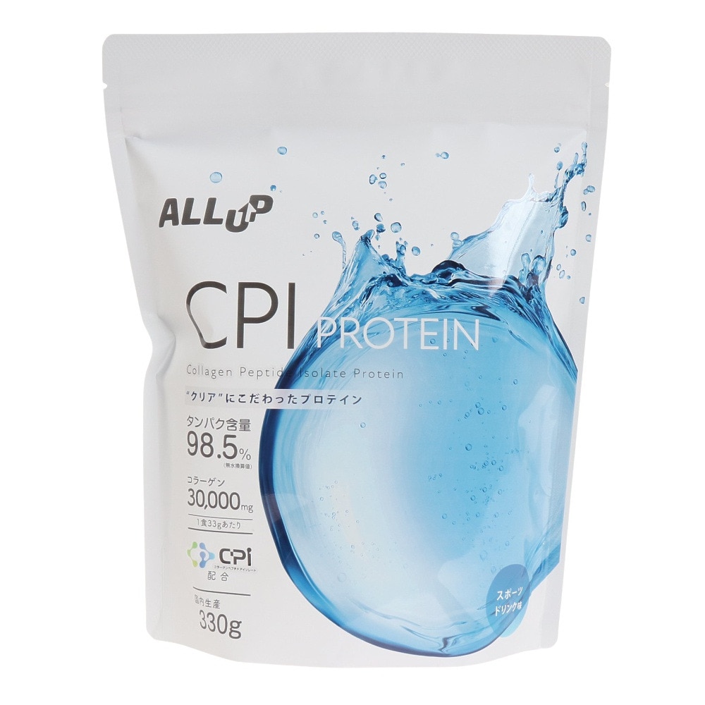 ALL UP（ALL UP）（メンズ、レディース）CPI プロテイン スポーツドリンク味 330g GWM22TK012 コラーゲンペプチド クエン酸 