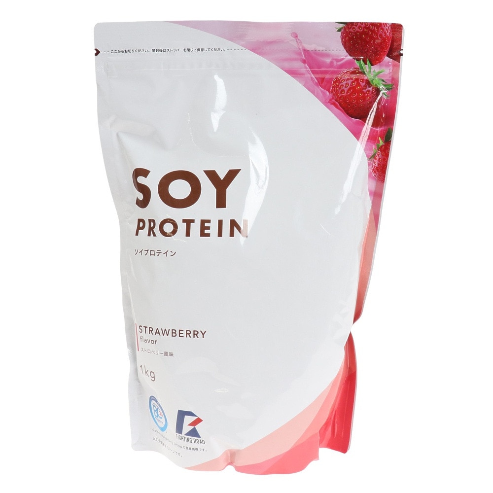 ファイティングロード SOY プロテイン ストロベリー風味 1kg ソイプロテイン BCAA グルタミン 乳酸菌 ＦＦ 0 アクセサリー