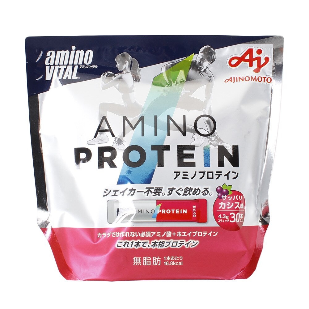 アミノバイタル（amino VITAL） アミノプロテイン カシス味 30本入 129g ホエイプロテイン アミノ酸