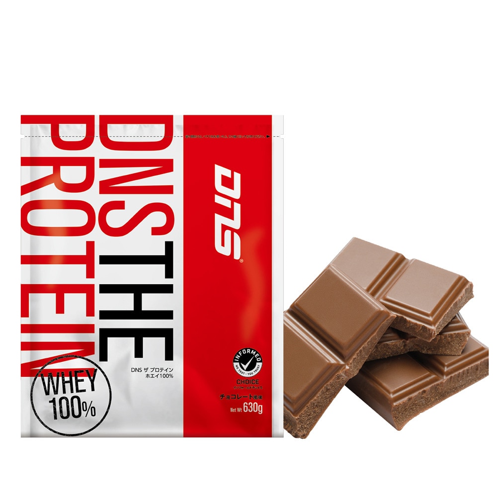 ディーエヌエス（DNS）（メンズ、レディース）THE PROTEIN ザ プロテイン チョコレート 風味 ホエイ 630g 約21食入