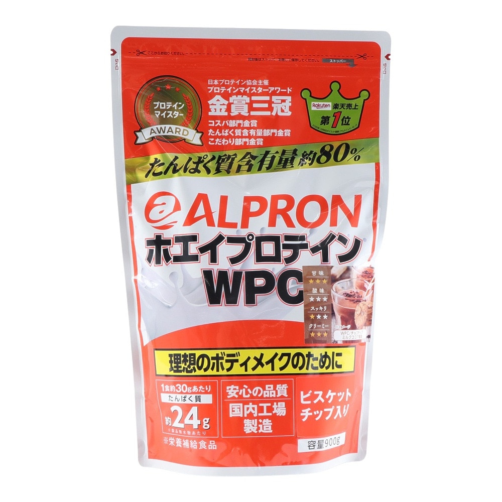 アルプロン（alpron）（メンズ、レディース）WPC プロテイン チョコチップミルクココア風味 900g 約30回分