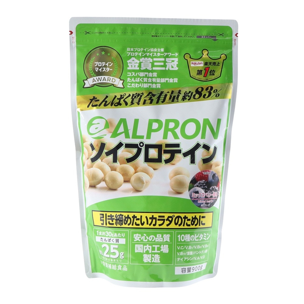 ａｌｐｒｏｎ ソイプロテイン ミックスベリー風味 900g 約30回分 ＦＦ 0 食品・ドリンク・ボトル