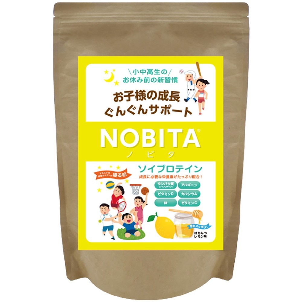 NOBITA（NOBITA）（キッズ）ジュニア ソイプロテイン はちみつレモン味 600g FD0002-009