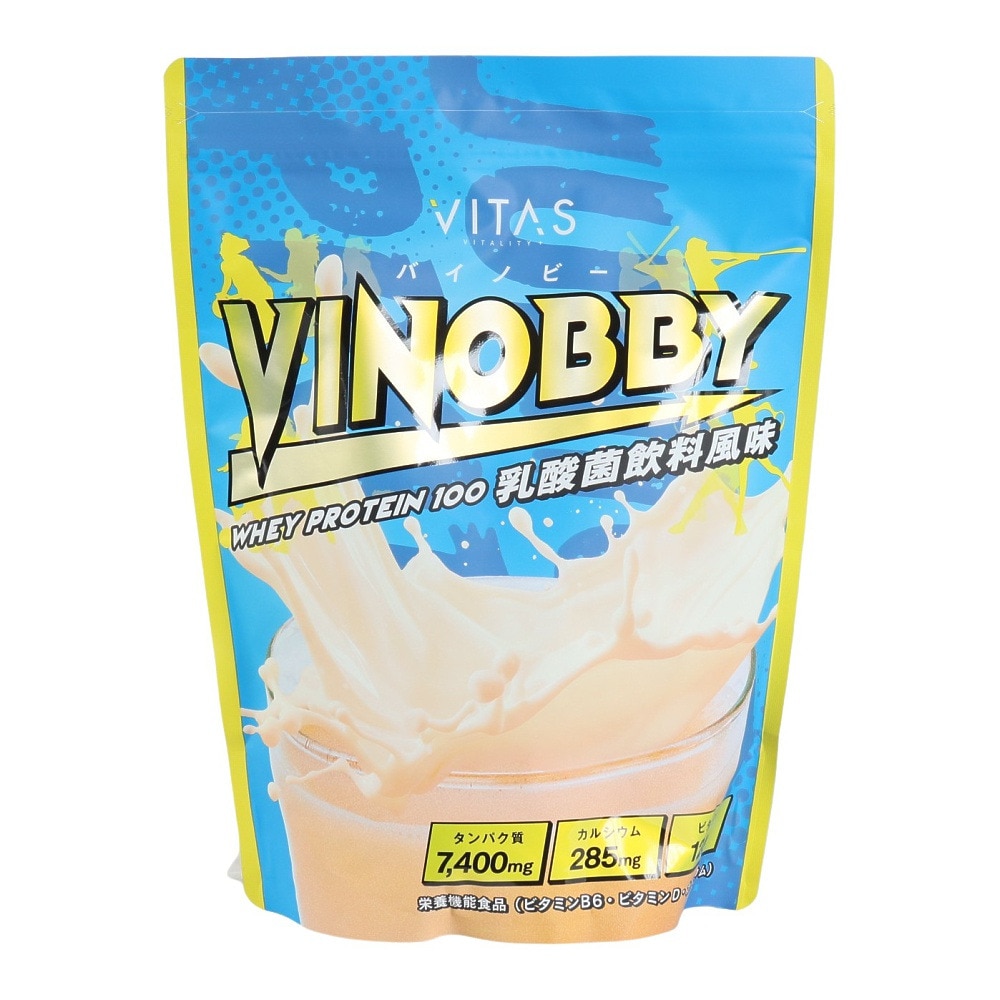 VITAS（VITAS）（キッズ）成長サポート飲料 乳酸菌飲料風味 450g 約30回分 ジュニア プロテイン VINOBBY