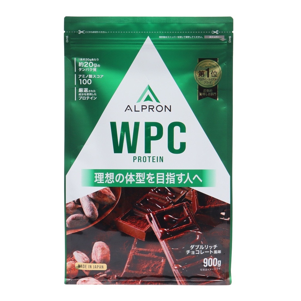 アルプロン（alpron）（メンズ、レディース）WPC プロテイン ダブルリッチチョコレート風味 900g ALPRON WPC タンパク質 運動 スポーツ 筋トレ