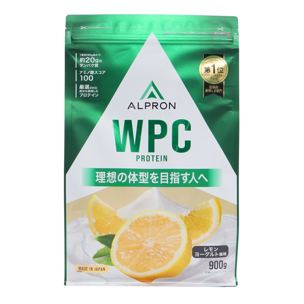 アルプロン（alpron）（メンズ、レディース）WPC プロテイン レモンヨーグルト風味 900g ALPRON WPC レモンヨーグルト タンパク質 PROTEIN 運動 スポーツ筋トレ