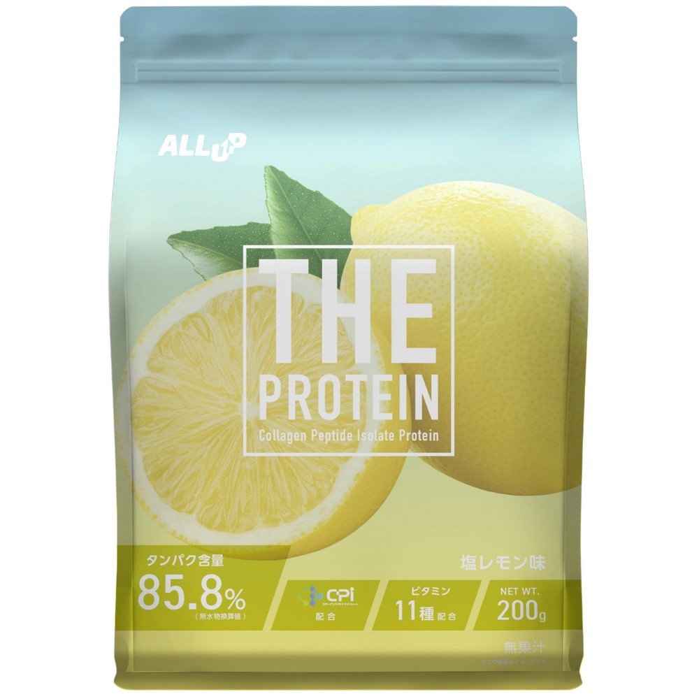 ALL UP（ALL UP）（メンズ、レディース）プロテイン THEPROTEIN 塩レモン味 200g 約7食入 GWM52TK018