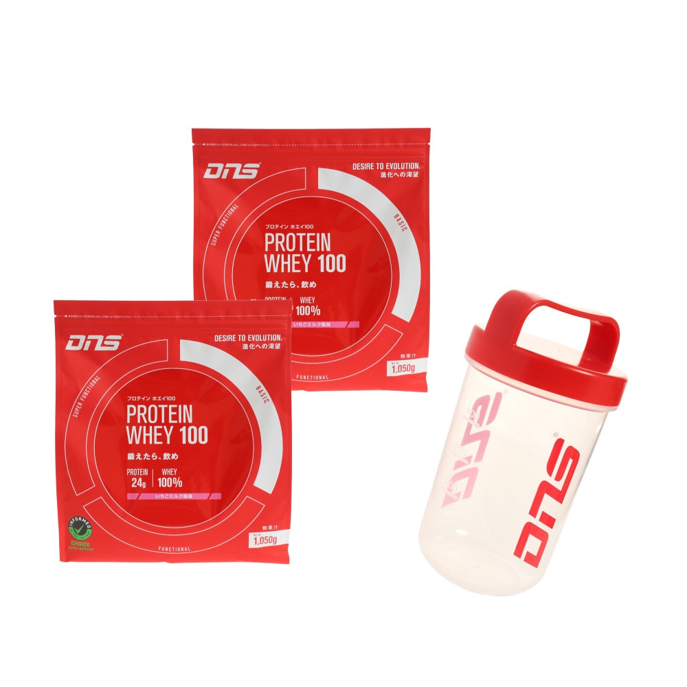  【2個で27%OFF＋シェイカープレゼント】プロテイン ホエイ100 いちごミルク風味 1050g 約30食入 2個セット