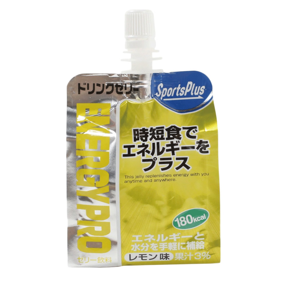 スポーツプラス（SPORTS PLUS）（メンズ、レディース、キッズ）ドリンクゼリー エネルギープロ レモン味 180g 180kcal エネルギーゼリー
