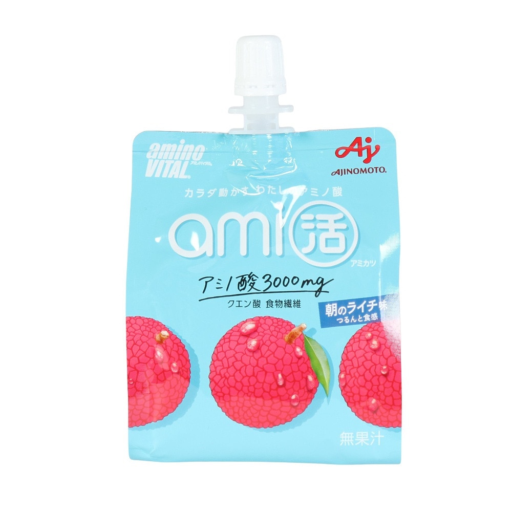 アミノバイタル（amino VITAL）（メンズ、レディース、キッズ）ゼリー飲料 アミノバイタル ami活 ゼリードリンク 朝のライチ味 180g 栄養補給 アミノ酸