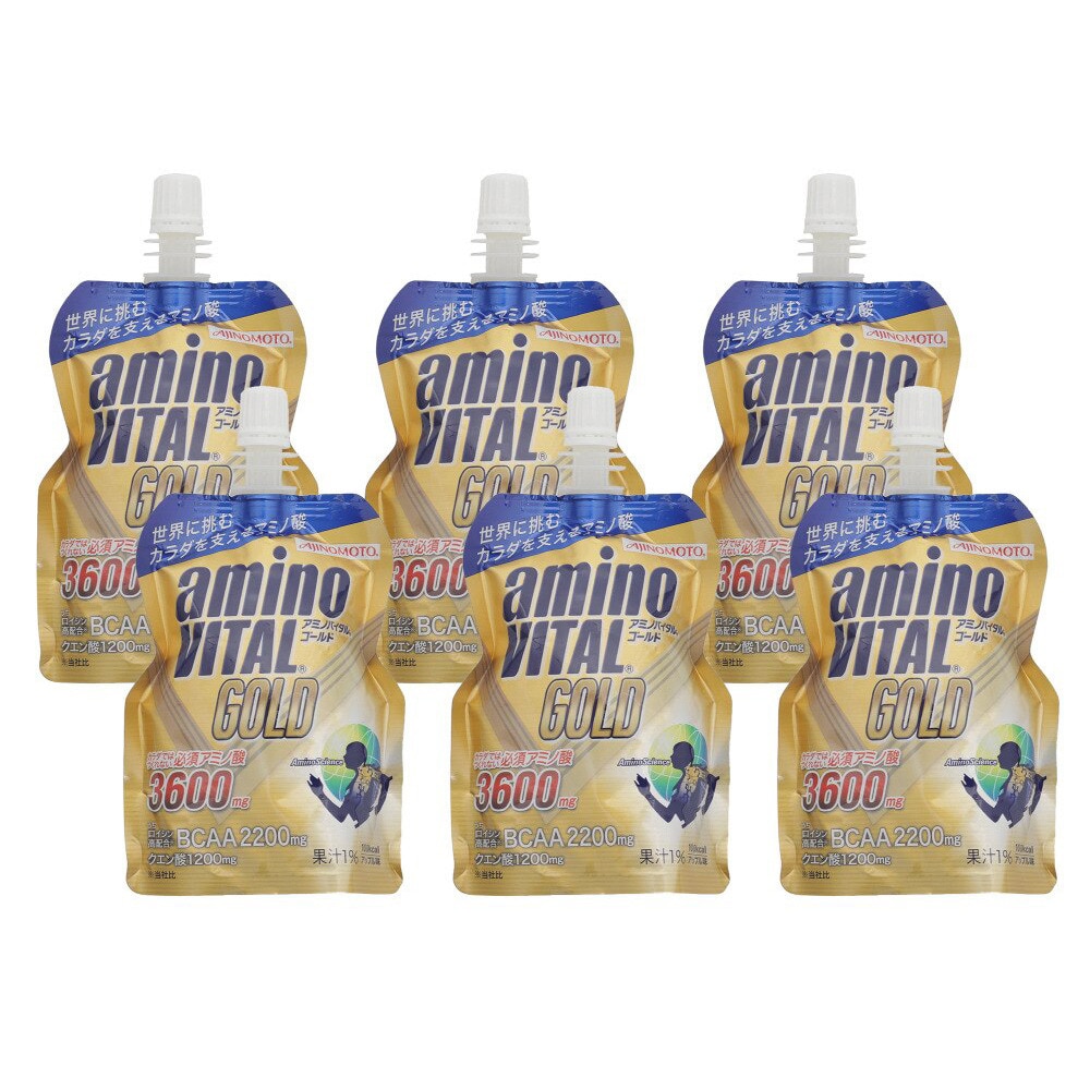 アミノバイタル（amino VITAL）（メンズ、レディース）【6個入り】アミノバイタルゴールド ゼリー アップル味 123g