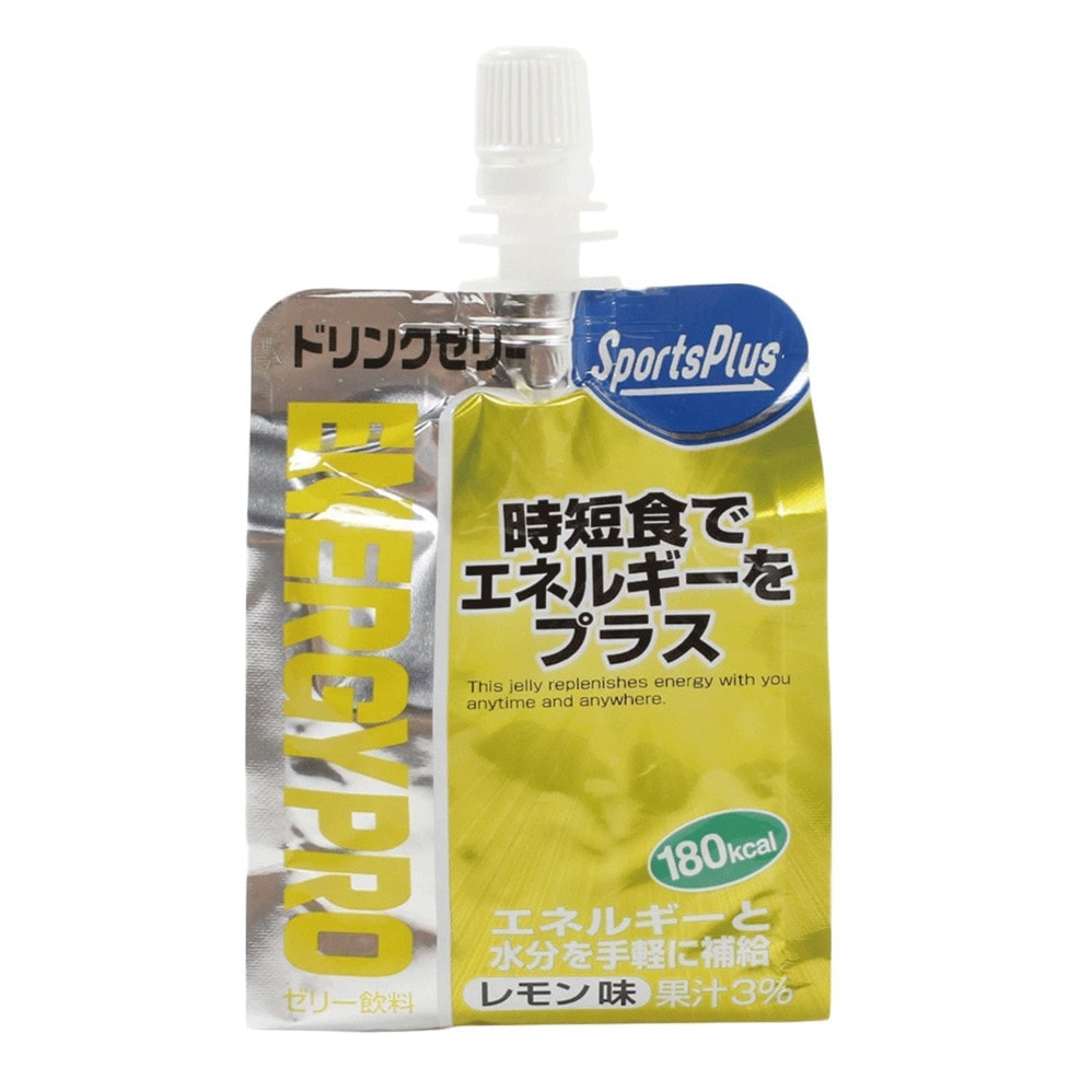 スポーツプラス（SPORTS PLUS）（メンズ、レディース、キッズ）【10個セット】 ゼリードリンク エネルギープロ レモン味 180g スポーツゼリー