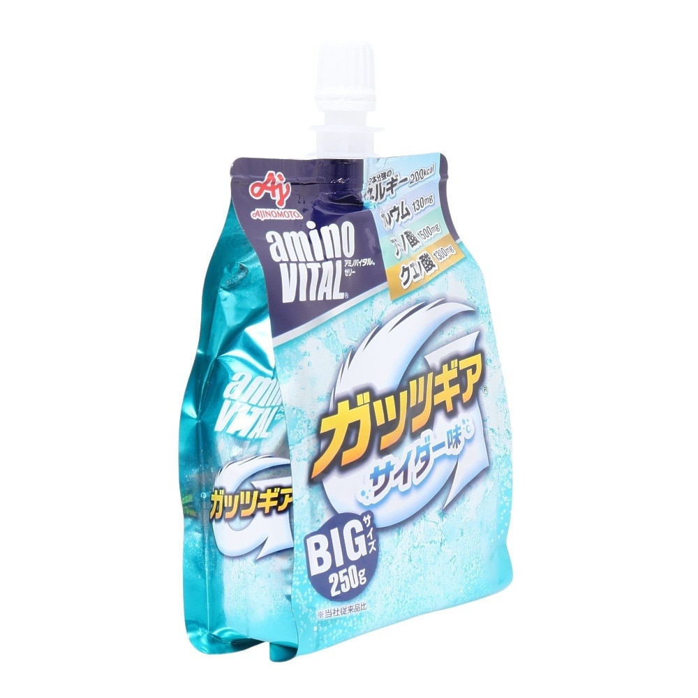 アミノバイタル（amino VITAL）（メンズ、レディース、キッズ）【10個セット】 ゼリードリンク ガッツギア サイダー味 250g スポーツゼリー